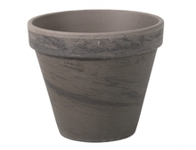 Květináč KLASIK d24/26x23h/basalt-čedič.melír/SP