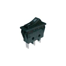 Přepínač kolébkový 2pol./3pin ON-ON 250V/15A černý