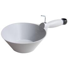 Naběračka plastová šedá pružná 160mm