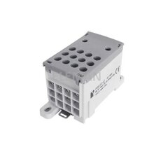 Blok pro rozdělení fází PVB 160-12, 1pól., AL/CU, 160A, 1000V, šedý, na DIN