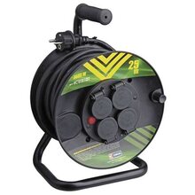 Gumový prodlužovací kabel na bubnu - 4 zásuvky 25m P084251