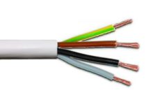 Kabel CYSY 4x2,5 bílý H05VV-F