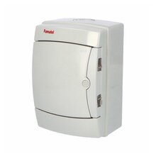 Rozvodnice Acqua 3904-TB IP65, 4mod., na omítku, neprůhl. dveře, 215x145x110mm