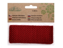 Stuha juta 5cm/2m bordo