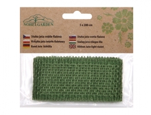 Stuha juta 5cm/2m tm.zelená