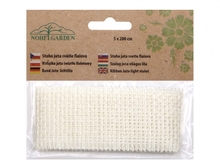 Stuha juta 5cm/2m bílá