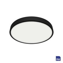 LENYS 49043 koupelnové přisazené svítidlo LED 12W 1000lm 4000K 14cm kulaté IP44, černé