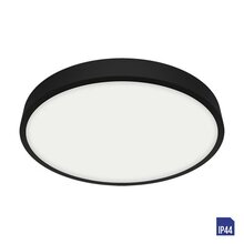 LENYS 49044 koupelnové přisazené svítidlo LED 18W 1500lm 4000K 19cm kulaté IP44, černé