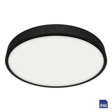 LENYS 49045 koupelnové přisazené svítidlo LED 24W 2040lm 4000K 24cm kulaté IP44, černé