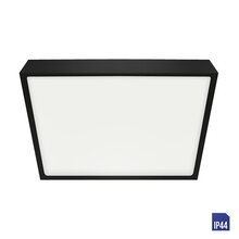 LENYS 49048 koupelnové přisazené svítidlo LED 18W 1500lm 4000K 19cm hranaté IP44, černé