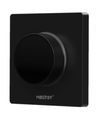 Nástěnný ovladač Boxer pro jednobarevné a CCT LED, magnetický, K1, MiLight - černá