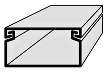 Polyprofil lišta vkládací 40x20 2m hnědá