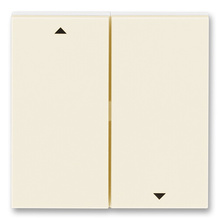 Kryt spínače žaluziového dělený ABB Levit 3559H-A00662 17 slonová kost/bílá