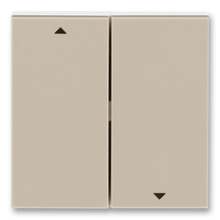 Kryt spínače žaluziového dělený ABB Levit 3559H-A00662 18 macchiato/bílá