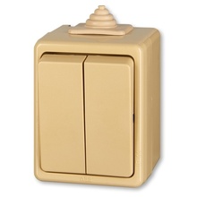 3553-52929 D ABB Praktik vypínač č.5B IP44 béžová