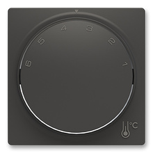 Zoni 3292T-A00300 237 Kryt termostatu prostorového s otočným ovládáním matná černá