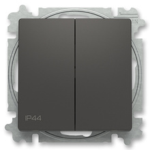 3559T-A05940 237 SPÍNAČ Č.5 S KRYTEM IP44 ZONI MATNÁ ČERNÁ