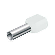 Dutinka dvojitá, průřez 2x0,50mm2 / délka 6mm / bílá