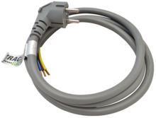 Flexošňůra; 3x2.5mm2, 3m, 16A, 250VAC, H05VV-F,3680W(DUAL Schuko/French