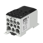 Distribuční blok OJL 280 A, vstup 1xAl/Cu120mm2,
výstup 2x35/5x16/ 4x10mm2 šedý