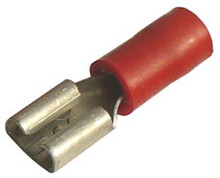 Objímka plochá poloizolovaná, průřez 0,5-1,5mm2 / 4,8x0,8mm PVC dle UL (RF-F408)