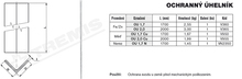 Tremis OU1,7 – ochranný úhelník FeZn V360