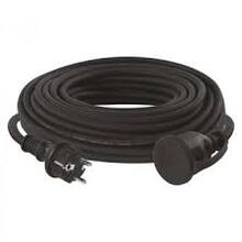 Venkovní prodlužovací kabel 10 m / 1 zásuvka /černý/ guma-neopren / 230 V / 2,5 m P01710R