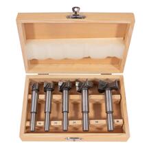 Sada sukovníků do dřeva s SK plátky 5 dílů, 15-35mm, dřevěný box