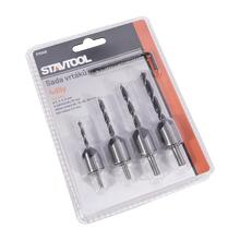 Sada vrtáků do dřeva se záhlubníkem 4 díly, 3-6mm, blistr