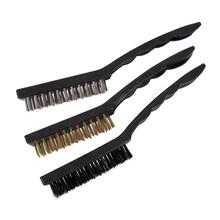 Sada kartáčů ocel. 3díly,plast, 220mm