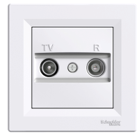 EPH3300221 Asfora - zásuvka TV-R, průběžná - 4 dB - bílá