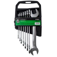 Sada plochých klíčů, matné 6-22mm, 8 dílů, plastový držák