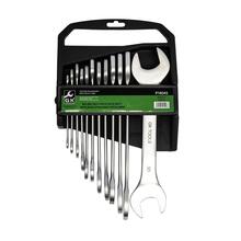 Sada plochých klíčů, matné 6-32mm, 12 dílů, plastový držák