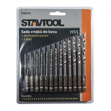 Sada vrtáků do kovu 1,5-6,0mm HSS-R 13 dílů