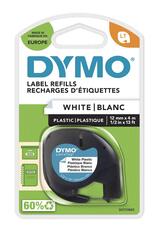 Dymo LetraTag páska plastová 12mm x 4m, bílá, 59422, S0721660