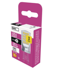 LED žárovka Classic JC / G9 / 4 W (40 W) / 470 lm / neutrální bílá ZQ9545