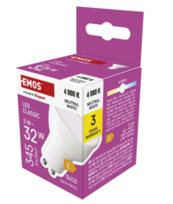 LED žárovka Classic MR16 / GU10 / 3,8 W (30 W) / 320 lm / neutrální bílá ZQ8341
