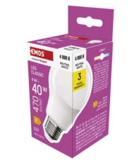 ZQ5E23 LED žárovka Classic A60 E27 4W (40W) 470lm neutrální bílá