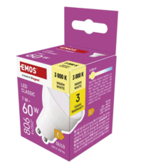 LED žárovka Classic MR16 / GU10 / 7 W (60 W) / 806 lm / teplá bílá ZQ8E42