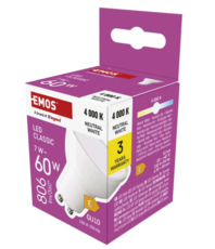 LED žárovka Classic MR16 / GU10 / 7 W (60 W) / 806 lm / neutrální bílá ZQ8E43