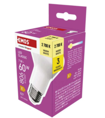 LED žárovka Classic R63 / E27 / 7 W (60 W) / 806 lm / teplá bílá ZQ7E41
