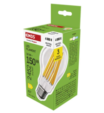 LED žárovka Filament A70 / E27 / 18 W (150 W) / 2452 lm / neutrální bílá ZF5D83