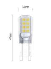LED žárovka Classic JC / G9 / 2,5 W (32 W) / 350 lm / teplá bílá ZQ9535