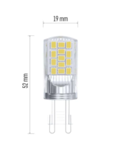 LED žárovka Classic JC / G9 / 4 W (40 W) / 470 lm / teplá bílá ZQ9544