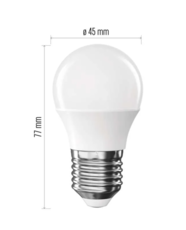 LED žárovka Classic Mini Globe / E27 / 6,5 W (60 W) / 806 lm / teplá bílá ZQ6E41