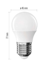 ZQ6E43 LED žárovka Classic Mini Globe E27  6,5W (60W) 806lm neutrální bílá