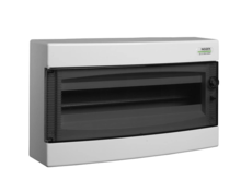 Rozvodnice nástěnná NOARK 101499 PNS 18T, průhledné dveře, IP40