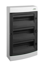 Rozvodnice nástěnná NOARK 106196 PNS 3x18T, průhledné dveře, IP40