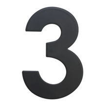 Číslo domovní č.3 75mm nerez ČER