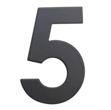 Číslo domovní č.5 75mm nerez ČER